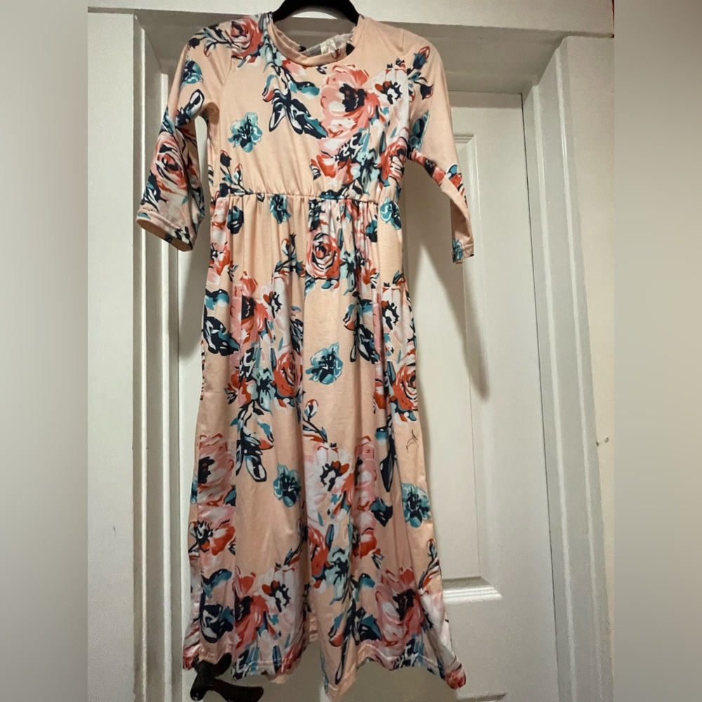 Kids (12), Angel Plan, floral maxi dress